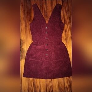 SHEIN Maroon Satin Dress